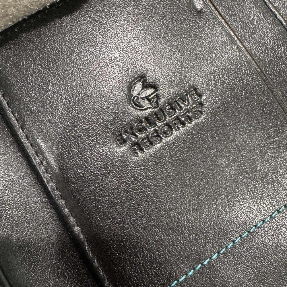 Genuine Leather Women's Black Exclusive Resorts Wallet